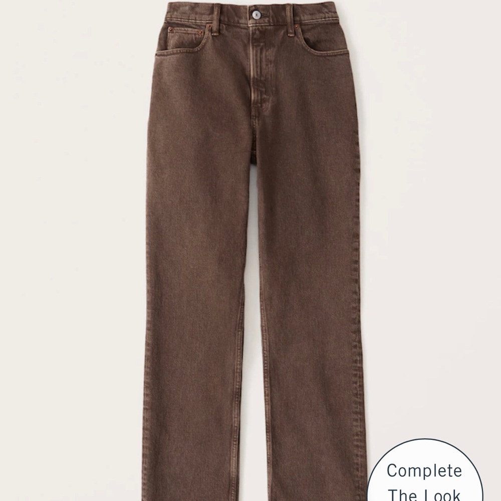 Abercrombie Ultra High Rise 90’s Straight Leg Jeans